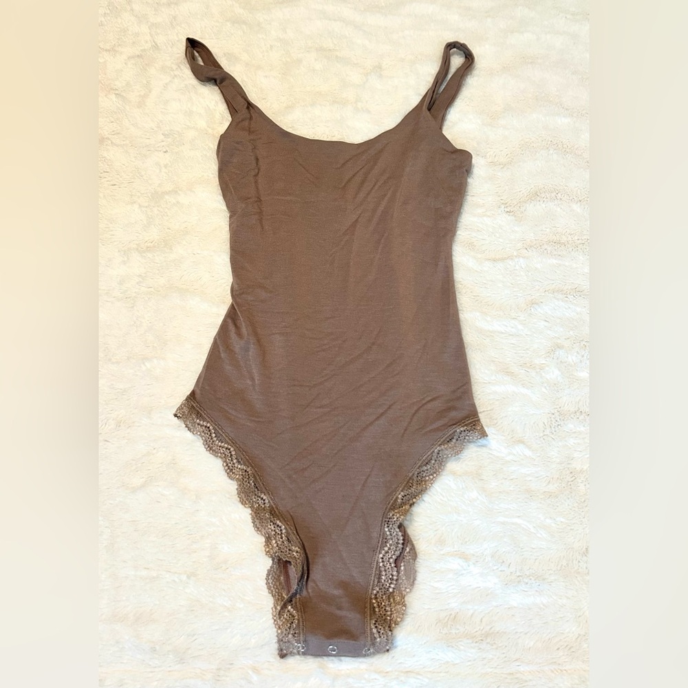 New Stripe & Stare for free people Scoop Back Bodysuit XS $75 - Picture 5 of 9